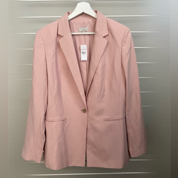 LOFT Women's Pink Blazer Suit Jacket - Picture 7 of 15